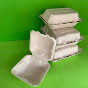 contenedores bagazo de trigo biodegradables compostable