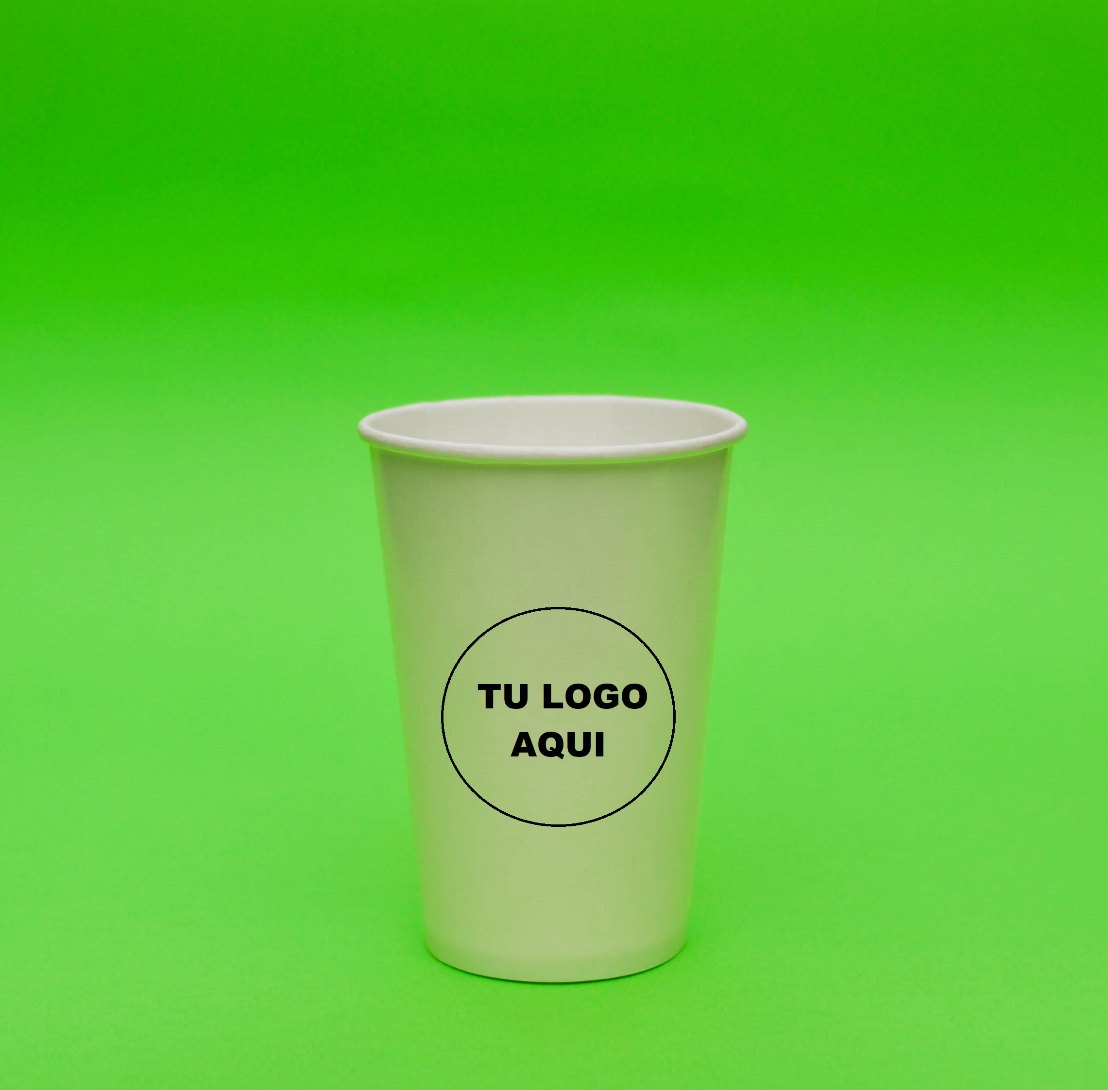 vaso personalizado de papel ECOLOGICO biodegradable