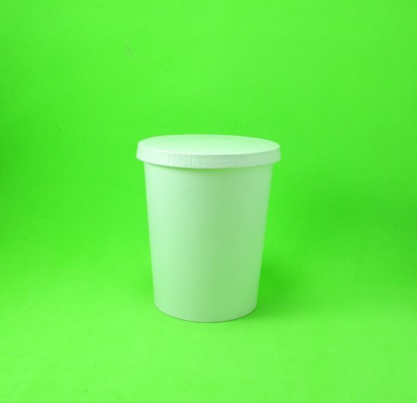 tazon de papel con tapa ecologico
