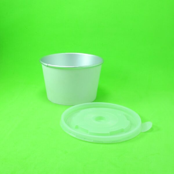 tazon papel con tapa pet ecologico