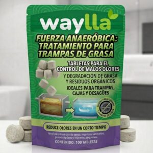 Tabletas biológicas para malos olores en trampas de grasa