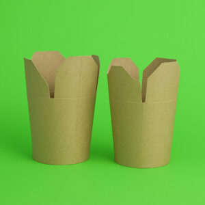 box caja de papel kraft para alimentos